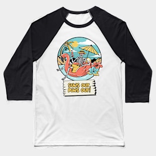 Suns Out Puns Out Beach Fun Baseball T-Shirt